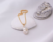 Salty Large Baroque Freshwater Pearl Necklace